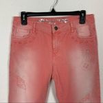 Desigual  Coral Cropped Skinny Jeans Distressed Stretch Denim EU 40 Boho Chic Photo 2