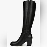 Naturalizer SOUL Black Wide Calf Chunky Heel Boot Knee High Size 6.5 New Photo 4