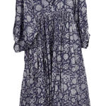 Daughters Of India Kyra Midi Dress Blue Iris S Floral Cottage Beach Resort Relax Photo 0