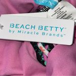 BEACH BETTY NWT Women’s Size XL Black Floral Lace Up Back One Piece Swimsuit Photo 4