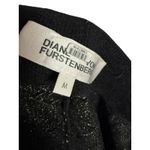 Diane Von Furstenberg  Verdi Black Geometric Print Knit Flare Leg High Rise Pants Photo 12