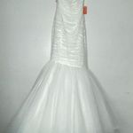 Mikaella Bridal Strapless Mermaid Ivory Wedding Dress Size 4 White Photo 0