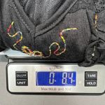 Vintage Syle Camisa Dress S/M Y2K Embroidered Whimsigoth Fairygoth 3D Floral Black Photo 12