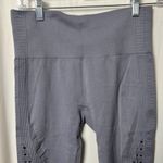 Gym Shark Perforated Gray High-Waisted Leggings Size Small Photo 2