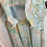 Fairy Tong London Chiffon Sheer Pastel Floral Dress Si… Yellow Size L Photo 5