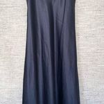Jones New York Vintage slip dress nightie nightgown midnight navy blue satin Photo 5
