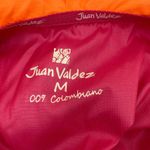 Juan Valdez Colombia Pink Orange Hooded Windbreaker M Size M Photo 13