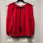 Tory Burch Tory‎ Burch Sylvie Silk Peasant Blouse Photo 1