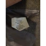 Saddlebred  Brown Herringbone Blazer, Men's 42L Sport‎ Coat, Two Button Jacket Photo 8