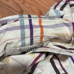 Coach Multicolor Plaid short Trench Coat belted jacket size 0 fall Photo 8