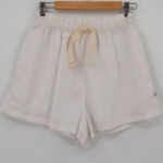 Araminta James Paperbag Shorts Clean Girl Euro Summer Quiet Luxury Size XS White Photo 0