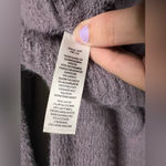 Made With Love Purple Fuzzy Scoop Neck Sweater Large Photo 5