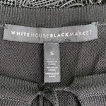 White House | Black Market WHBM Black Boho Lace Trim Butterfly Sleeve Knit Poncho Top Photo 12