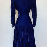 Gunne Sax Vintage 70s Renaissance Victorian Long Sleeve Velvet Lace Dress Photo 1