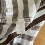 J. Jill Brown and White Striped Linen Midi Skirt Size undefined Photo 3