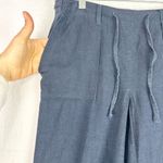 Alexander Jordan Linen Blend Straight Leg Pants Size Medium Navy Blue Pull On Photo 3