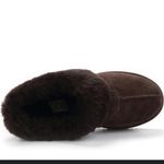 UGG  Rona Ultra-Short Sheepskin Slippers chestnut brown color size 8 Photo 12