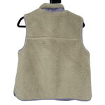 VERO MODA  Vmcille Short Teddy Fleece Waistcoat Lavender Vest Size XS NWT Photo 7