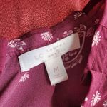 LC Lauren Conrad 𝅺Lauren Conrad LC medium burgundy cream paisley print midi dress Photo 4