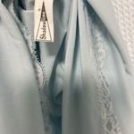 Vintage Shadowline Blue Sheer Lace Nylon Chemise Nightgown Small Photo 4