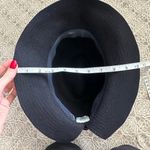 Lola Hats Black Felt Fedora With Brown Velvet Ribbon Photo 7