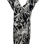 Guess Dress Women M White Black Tie Dye Y2K Bodycon Cap Sleeve Bratz Ruched Club Photo 0