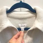 Pistola  Women's Arlo Striped Collared Sweater Cream White Black Cropped Knit XS Photo 3