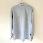 Lululemon Textured Long-Sleeve Polo Shirt Starch Blue White Athleisure Preppy Photo 10