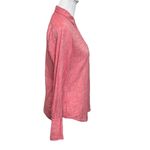 Nili Lotan Cotton Button Down Shirt Women’s Size Small Red Lightweight Long Slee Photo 5