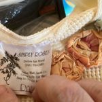 FINAL MARKDOWN Cream Knit Top with Floral Embroidery one size fits most Photo 2