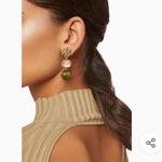 Tory Burch NWOT Roxanne Gold and Pink Earrings Photo 2