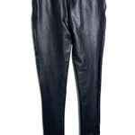 Serra Faux Leather Leggings Elastic Waist Stretch Black Size Small Photo 1