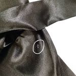 Judith Hart Short Satin Robe Black Photo 3