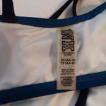 PINK - Victoria's Secret PINK Teal & Neon Green Strappy Swim Bikini Top Photo 3