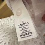 Kate Spade  White Cotton Eyelet Button Down Shirt Summer‎ Sun Dress Size Small Photo 5