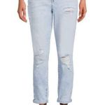 No Bo  mom jeans womens distress cuff juniors denim pants blue classic pocket Photo 0