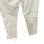 3x1 W4 Shelter Slim Jeans Raw Edge Split Hem Button Fly White Denim Size 29 Photo 8