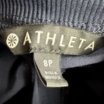 Athleta  Brooklyn Mid Rise Ankle Pants Tapered Pocket Rib Knit Trim Navy Blue 8P Photo 2