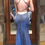 Blush Blue Sparkle Prom Dress Photo 2