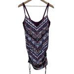 Athleta  Wild Bloom‎ Marrakesh Tankini Top/Swim Dress 34 D/DD Purple Geometric Photo 2