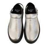 Dr. Martens  NWTs Silver Laketen Leather Mules Platform Clogs size 8 Photo 2