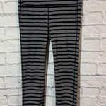 Athleta  Striped Black and White Capris, Medium Photo 0
