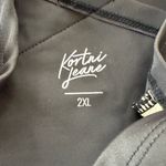 Kortni Jeane  Women’s 2XL Black Swim Suit Top New NWT Off Shoulder Mix N Match Photo 3