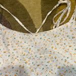 Princess Polly Celena Mini Floral Dress White Linen Cutout Strappy Size US 2 Photo 1