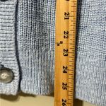 Loft  women’s size XS blue relaxed v-neck cardigan dropped shoulders long sleeve Photo 4