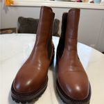 Vintage Havana  Brown Ankle Boots with Animal Print Accent Photo 6