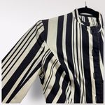 VTG 70s Eleanor Brenner ILGWU Dress Jacket 2 Piece 3/4 Striped Belt Posh Preppy Black Size 6 Photo 5