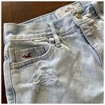 Hollister High Rise Distressed Festival Fray Hem Cut Off Shorts Light Wash Sz 25 Photo 7