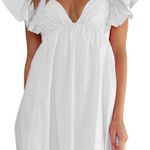 Vestique White Dress With Tie In The Back Photo 0