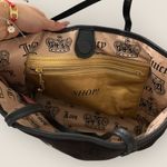 Juicy Couture | Vintage Suede Tote Bag | Black/Brown with Gold Interior Photo 6